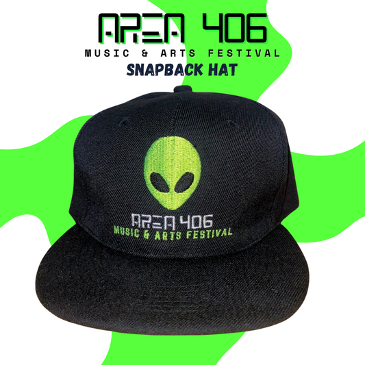 Area 406 Snapback Hat (Black)